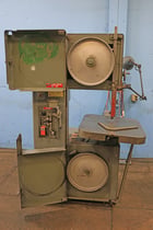 18" x 12" Grob #4V-18, variable speed, table feed, 3 HP, blade welder RWA, tilt table, 1982, #158308 - Image 3