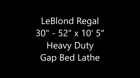 30"/52" x 125" LeBlond #Regal, hvy-duty, 21" 4-Jaw Cushman chuck, 400 RPM, 2.25" thru hole - Image 2