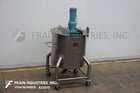 150 gallon Lee #150DBT, 304 Stainless Steel tank, 36" dia x 35" straight wall, lift off cover, bridge mount - Image 1