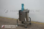 150 gallon Lee #150DBT, 304 Stainless Steel tank, 36" dia x 35" straight wall, lift off cover, bridge mount - Image 5