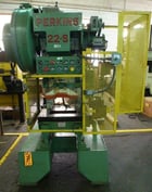 22 Ton, Perkins #22S, 2" stroke, 7" Shut Height, 22" x12" bed, 200-800 SPM, air clutch & brake, 3 HP, s/n - Image 4