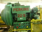 22 Ton, Perkins #22S, 2" stroke, 7" Shut Height, 22" x12" bed, 200-800 SPM, air clutch & brake, 3 HP, s/n - Image 7