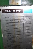 9" x 21" Elliott #921, electromagnetic chuck, 10" x3"x3/4" wheel, power head rise & fall, 1977 - Image 5