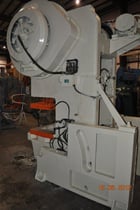 90 Ton, Minster #8, OBI press, 6" stroke, 16" Shut Height, 4" ram adj., 37 SPM, air clutch & brake - Image 2