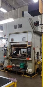 220 Ton, Aida #PMX-L2-200(1), straight side double crank Link Drive, 7.8" stroke, 18.7" Shut Height,air - Image 5