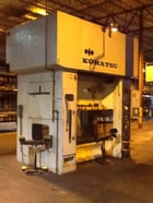 220 Ton, Komatsu #E2T-200N, straight side double crank press, 15.7" stroke, 25.5" Shut Height, air clutch & - Image 2