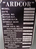 16 Stand, Ardcor, rollformer, 2" spindle diameter, 20" roll space, air clutch & brake, 20 HP, 1980 - Image 9