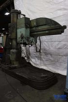 7' -17" American #07x17, radial drill, #5MT, power elevation/ head traverse, coolant, #15419 - Image 1