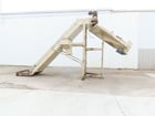 32" x 3.6' Wardcraft incline chip conveyor 45 deg .75 HP, 13 FPM, 141" discharge - Image 1