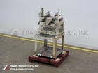 4" x 8" Ross #4x8TRM, 3 roll mill, 1 HP, hand crank gap adjustment, scraper blades - Image 1