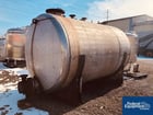 3500 gallon Stainless Steel tank, horizontal construction, approximately 90" diameter x 129" long, dished - Image 4