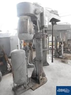 50 HP Cowles, Stainless Steel disperser, shaft & blade, air over oil hydraulic lift w/air tank, 230/460 - Image 2