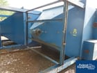 110" x 180" Weir Carbon Steel style float sink tank, 110" x 100" x 72" x 65" cone bottom chamber, on legs - Image 3