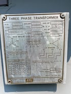 4000 KVA 12470Y/7200 Primary, 2300 Delta Secondary, Substation, taps (2) 2.5% A+BN - Image 1