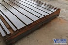 185" x 96", Giddings & Lewis, T-slotted floor plate, cast iron construction, #71060 - Image 7