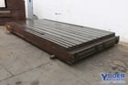 185" x 96", Giddings & Lewis, T-slotted floor plate, cast iron construction, #71060 - Image 9