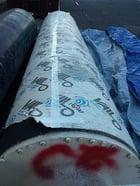 Beloit, suction couch roll, 37" (939mm) diameter x 157" (3987mm) drilled face, reconditioned - Image 1