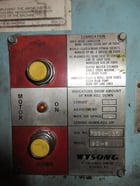 90 Ton, Wysong #90-6, mechanical press brake, 6.5' OA, 8' die rail, power ram adj., air clutch & brake, 1984 - Image 6