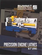 16"/25" x 80" Summit #16-3X80, 20-2000 RPM, inch/metric, 10" chuck, 3" hole, D1-8 Camlock spindle, taper - Image 1