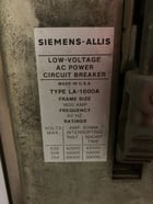Siemens-Allis #LA-1600A, LA-600A, LA-600B, main tie single section, MO/DO, 480 Volts - Image 2