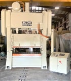 300 Ton, Blow #SC2-300-84-42, straight side double crank, 10" stroke, 21" Shut Height, 10" adj, 84" x 42" - Image 4