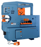 6" x 6" x 1/2" Scotchman #12012-24M, hydraulic ironworker, 120 ton, 12" throat, punch jog Control electric - Image 1