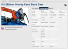 7" x 11" Scotchman #SU-280, horizontal band saw, 1.5 HP, 1" x 96.5" blade - Image 3