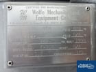 370 gallon Wolfe Mechanical, mixing tank, 304 Stainless Steel, 36" x 84", 3 hp, 230/460 volt, 4 baffles, 1998 - Image 2