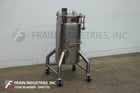 55 gallon Lee #55DP, 316 Stainless Steel jacketed mixing tank, 100 psi, 20" ID x 40" straight side, flat top - Image 5