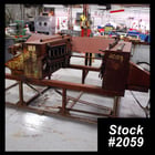 Ohio Machinery, brush deburring machine, 3" tube diameter, 120" tube length, (2) 15 HP, inclined feed table - Image 1