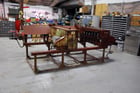 Ohio Machinery, brush deburring machine, 3" tube diameter, 120" tube length, (2) 15 HP, inclined feed table - Image 3
