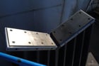 385 Ton, Steam turbine rotor stands, 143" floor to V, 155" OAH, 385 ton combined capacity - Image 6