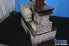 8" H.k. Porter #BG8, cable belt grinder, 107" length, 28" x13" table, 7-1/2 HP, #74615 - Image 3