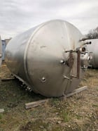 2500 gallon Stainless Steel mix tank, 84" dia. x 104" straight side, dish top, flat bottom - Image 3