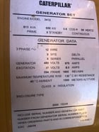 650 KW Caterpillar #3412E, diesel generator set, 292 hours, Tier 1, 2000, S/N 9EP00370 - Image 6