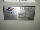 29" x 164" Sungwoo #VTC-16/20, chip conveyor, 220 V., 44" discharge height - Image 6