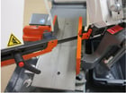 10.2" x 5.9" Hemsaw #260BSA, Carif Double Utility Miter Band Saw, 1" X 96-1/2" X .035" blade, semi-automatic - Image 8