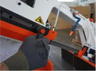 10.2" x 5.9" Hemsaw #260BSA, Carif Double Utility Miter Band Saw, 1" X 96-1/2" X .035" blade, semi-automatic - Image 9