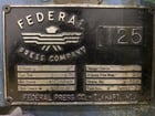 125 Ton, Federal #S2-125-48-30, straight side double crank, 6" stroke, 18" Shut Height, 6" adj., 30 SPM, 48" - Image 2