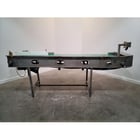 20" width x 8' long, stainless steel slider, bed flat belt conveyor - Image 3