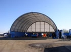 42' x 260' Coverall Shelter #TAS, fabric shelter, 4-doors, fabric not included - Image 1