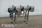 4-1/2" wide x 4.8' long, BMI / Benda, table top conveyor belt, mounted on 4 leg Stainless Steel frame - Image 1