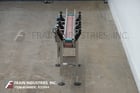 4-1/2" wide x 4.8' long, BMI / Benda, table top conveyor belt, mounted on 4 leg Stainless Steel frame - Image 4