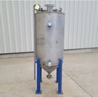 130 gallon Stainless Steel cone bottom tank, 30" diameter x 48" straight side - Image 2