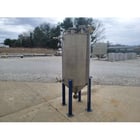 130 gallon Stainless Steel cone bottom tank, 30" diameter x 48" straight side - Image 3