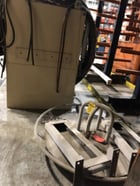 48" x 48" x 36" Empire #4848-SCR-9, Wire Air Blast Line, 900 cfm, 12 blast, dust collector - Image 4