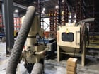 48" x 48" x 36" Empire #4848-SCR-9, Wire Air Blast Line, 900 cfm, 12 blast, dust collector - Image 7