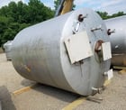 3000 gallon Stainless Steel Storage Tank w/ Mixer, Dish top and bottom, 7' 6" diameter x 8' 6" T/T, 11' 2" OAH - Image 1
