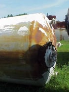 1500 gallon Pfaudler, Glass Lined, Carbon Steel Vessel, 84" ID x 6' L, 35 PSIG @ 300 Deg.F - Image 2