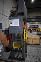 40 Ton, HSI, hydraulic 4-post down acting press, 14.5" stroke, 21.5" D, 48" x 31" bed, cushion - Image 3